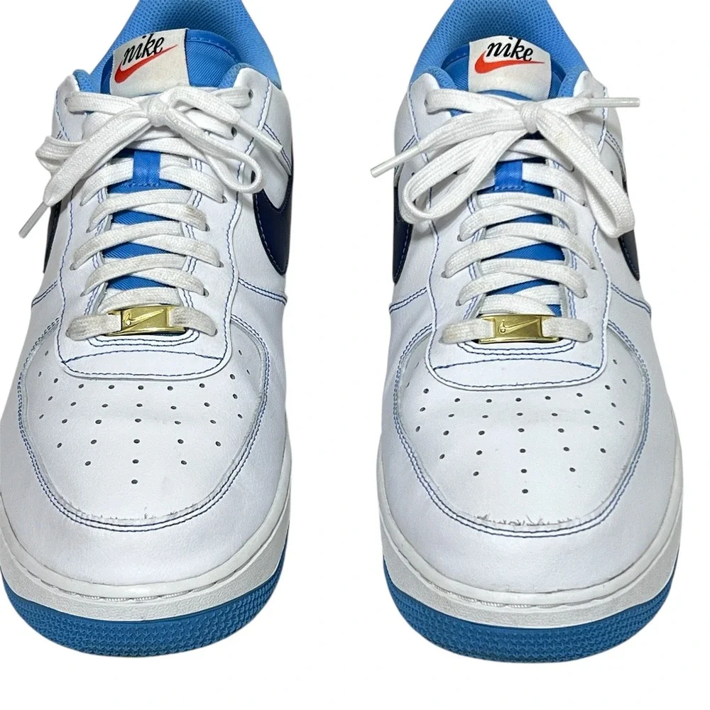 Nike Air Force 1 '07 First Use White University Blue Mens 14 Sneakers DA8478 100